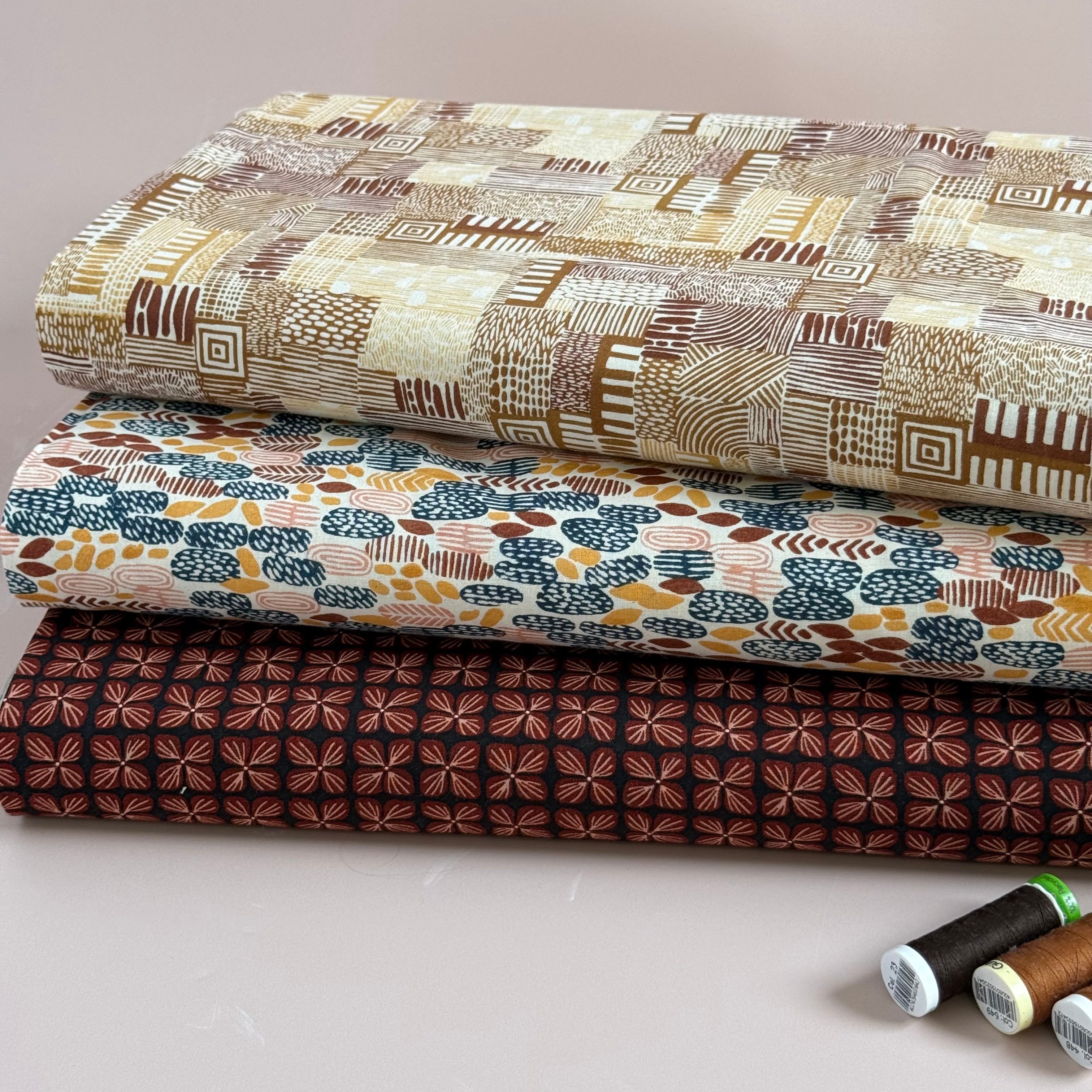 Cotton and Steel - Hortensia After Midnight Japanese Cotton