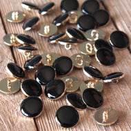 Églantine & Zoé - Chic Black and Gold 20mm