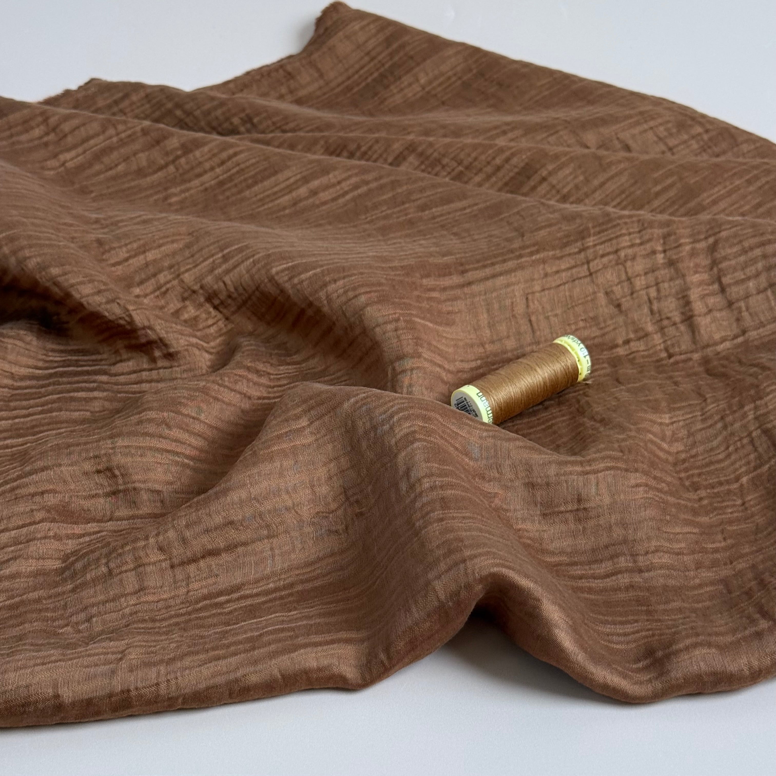 Bronze Textured Double Layer Rayon with TENCEL™ Lyocell Fibres