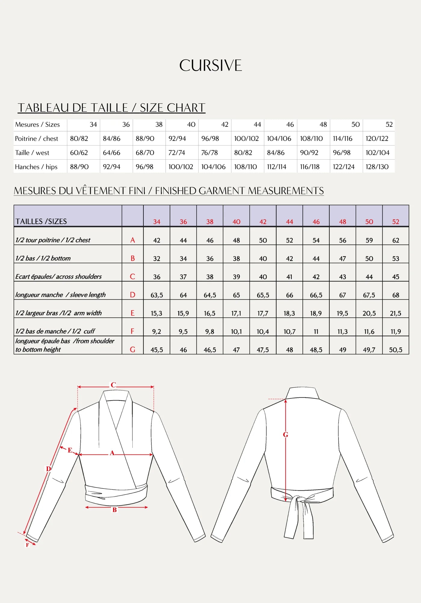 Maison Fauve - Cursive Wrap Top Sewing Pattern