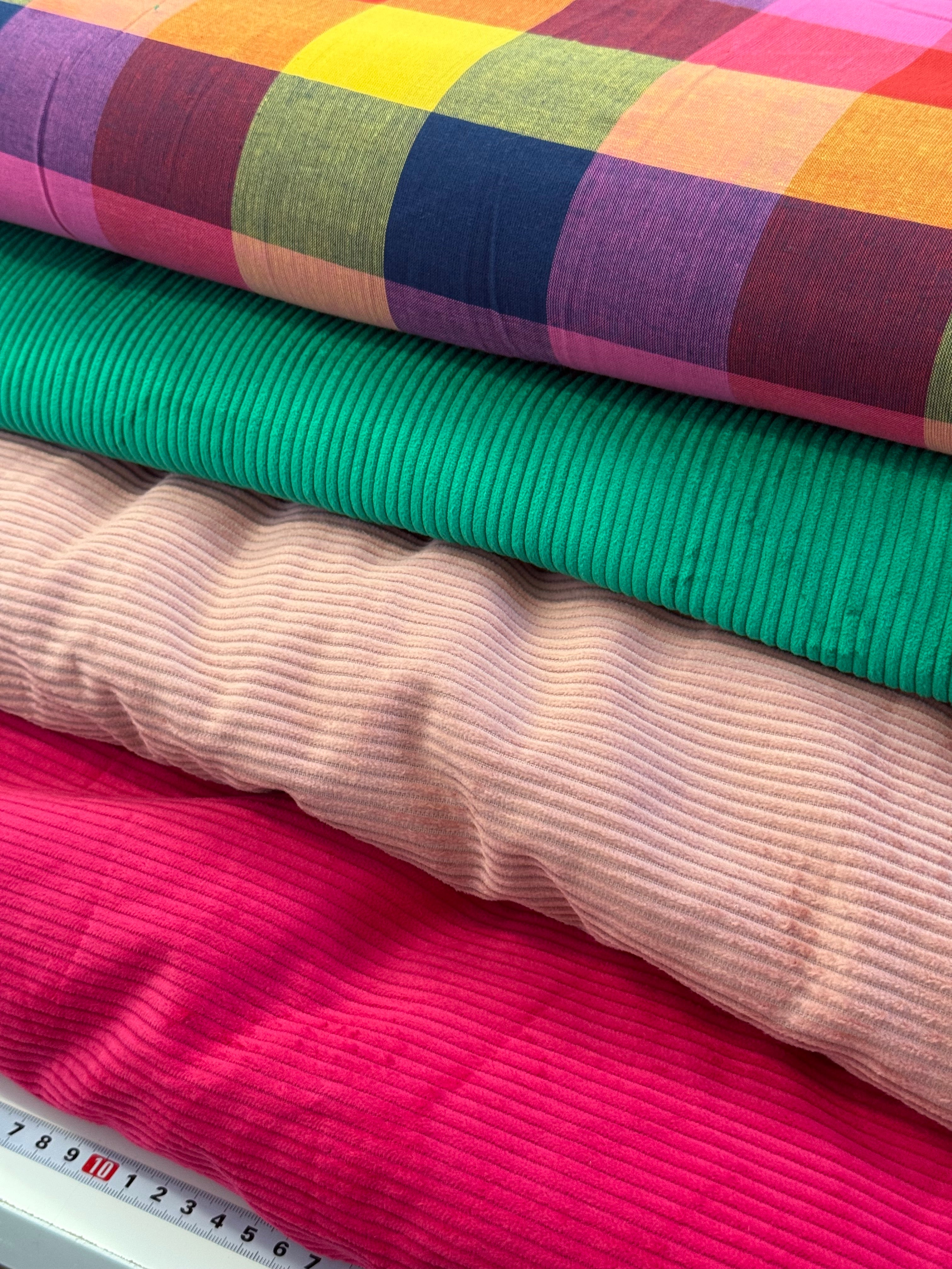 Ex-Designer Deadstock Jaipur Plaid Yarn Dyed Cotton Fabric