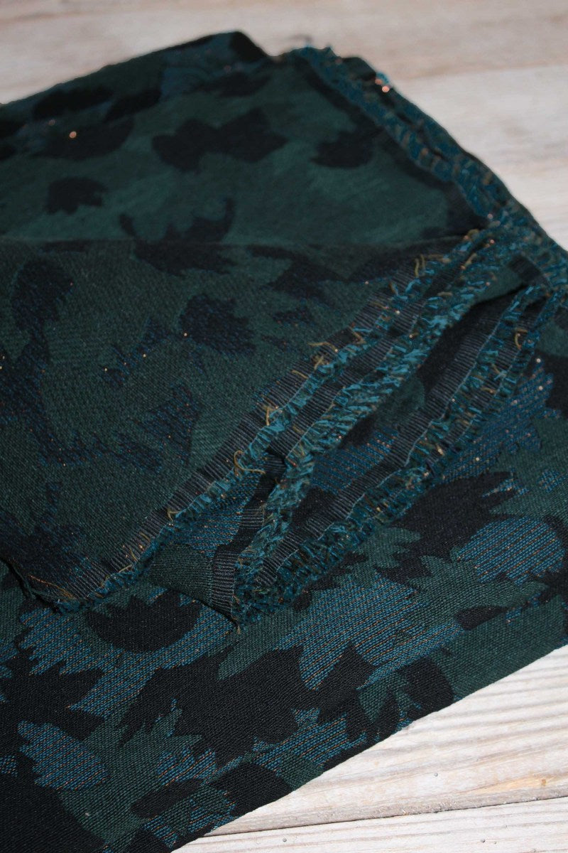 Églantine & Zoé - Green Crocus Jacquard Fabric