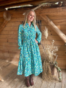 Sewing Kit - Lyra Shirt Dress in Mosaics Viscose (Multiple Colours)
