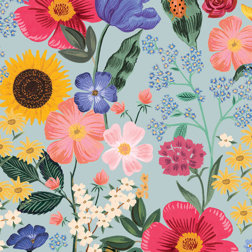 Rifle Paper Co - Blossom Light Blue Rayon from Curio Garden