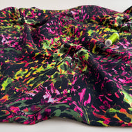 Scattered Abstract Flowers Viscose Twill with LENZING™ ECOVERO™ fibres