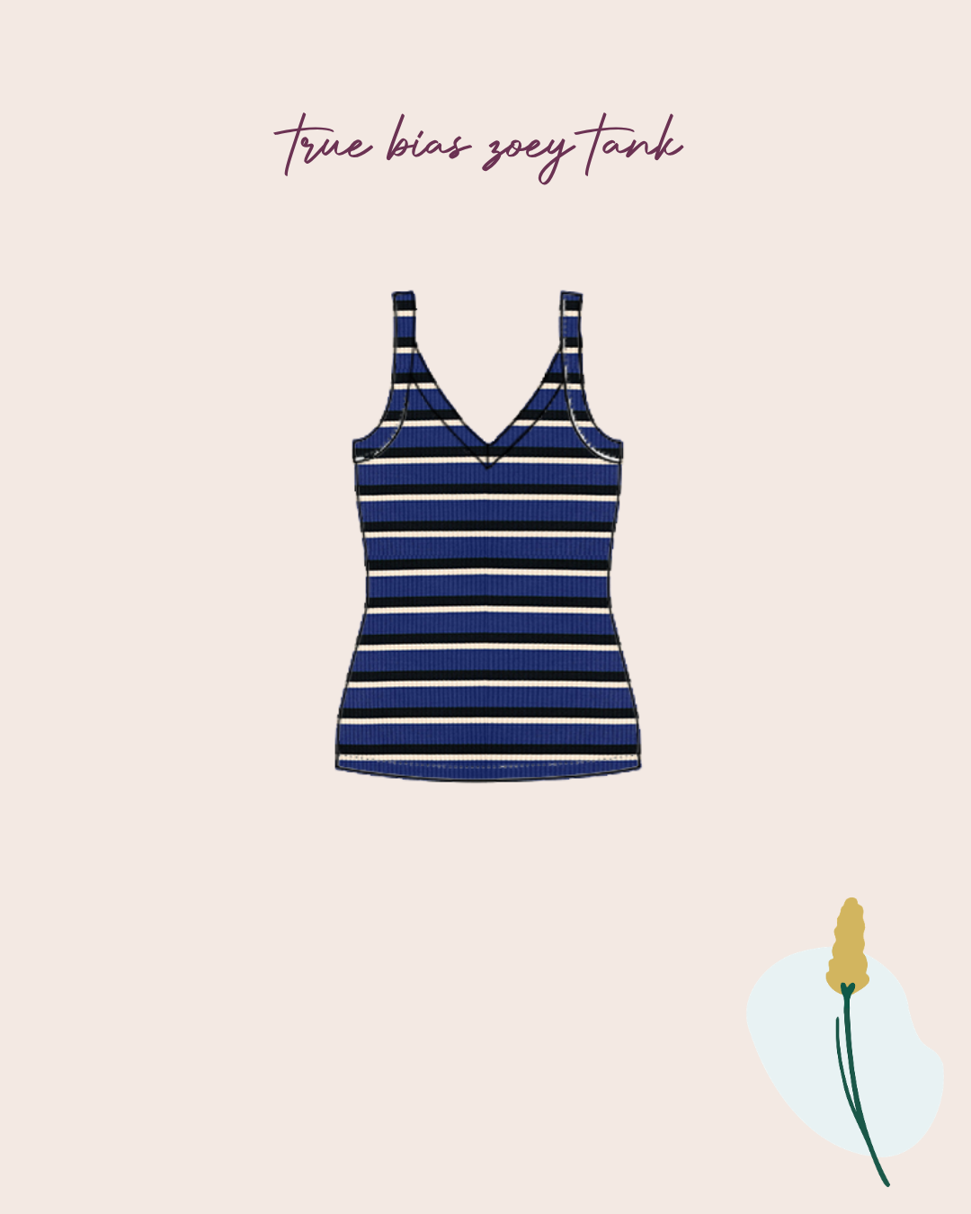 Derby Stripe Ribbed Jersey Lapis with TENCEL™ Modal Fibres