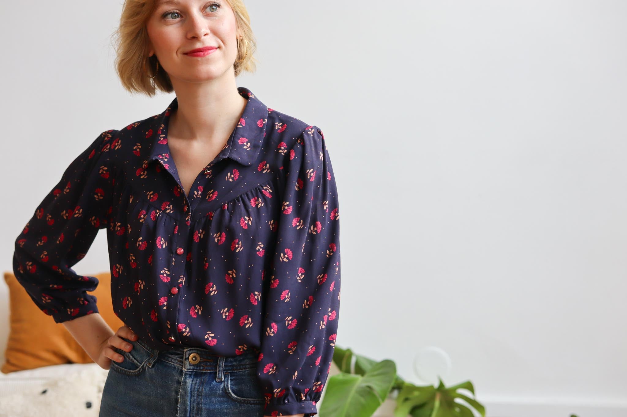 Lise Tailor Berenice Ink Viscose Fabric