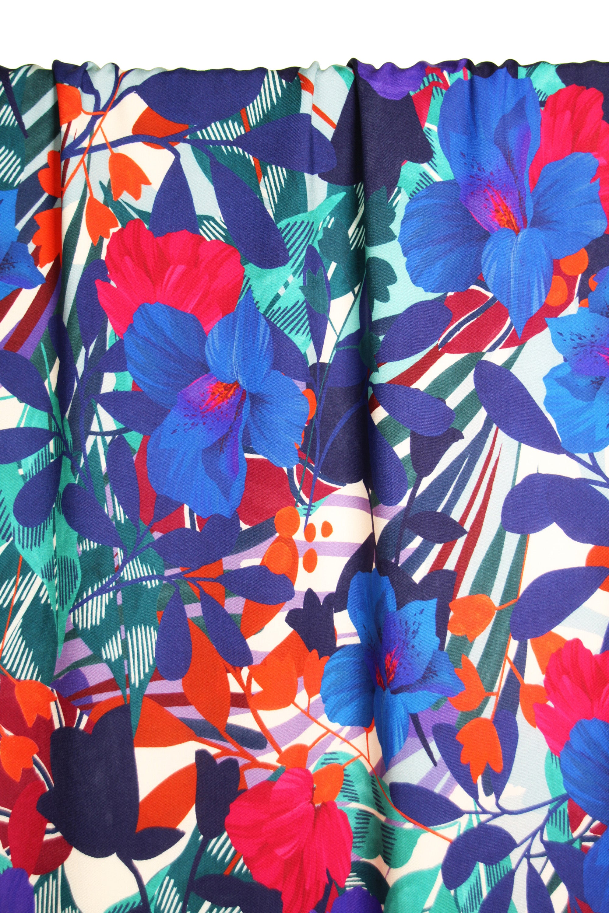 Atelier Jupe - Blue Flower Viscose Fabric