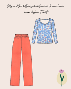 Limited Edition - Luxury Pyjama Kit with Art Gallery Cotton Flannel and Flower Jersey