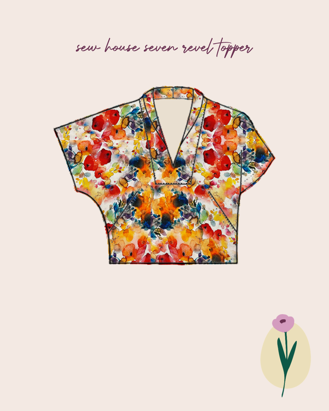 Sewing Kit - Revel Topper in Linen Fabric