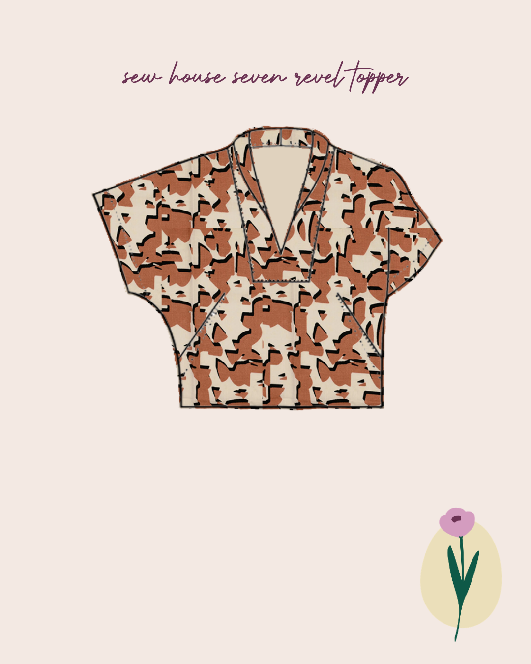 Sewing Kit - Revel Topper in Linen Fabric