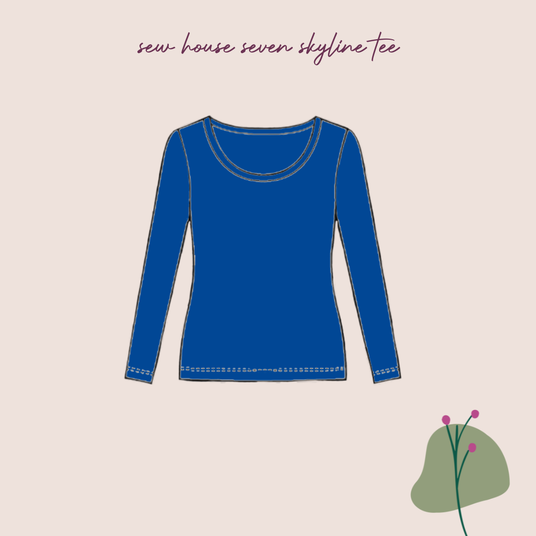 Make An Outfit Colour Bundle and Sewing Kit - Skyline Tee in Cotton Jersey and Spring Trousers in Sealife Linen