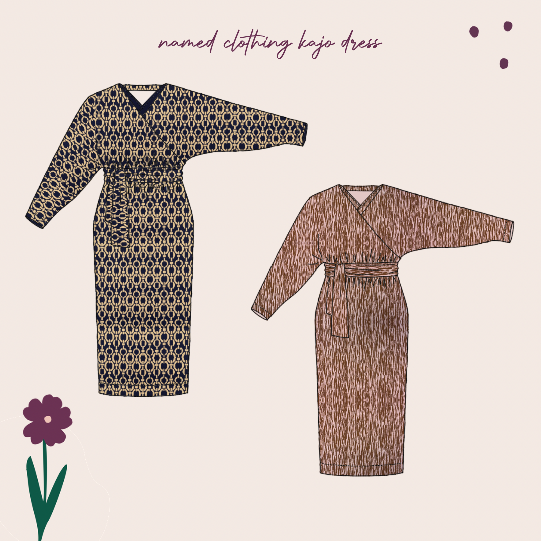 Sewing Kit - Kajo Dress & Top in Knitted Jacquard (multiple fabric choice)