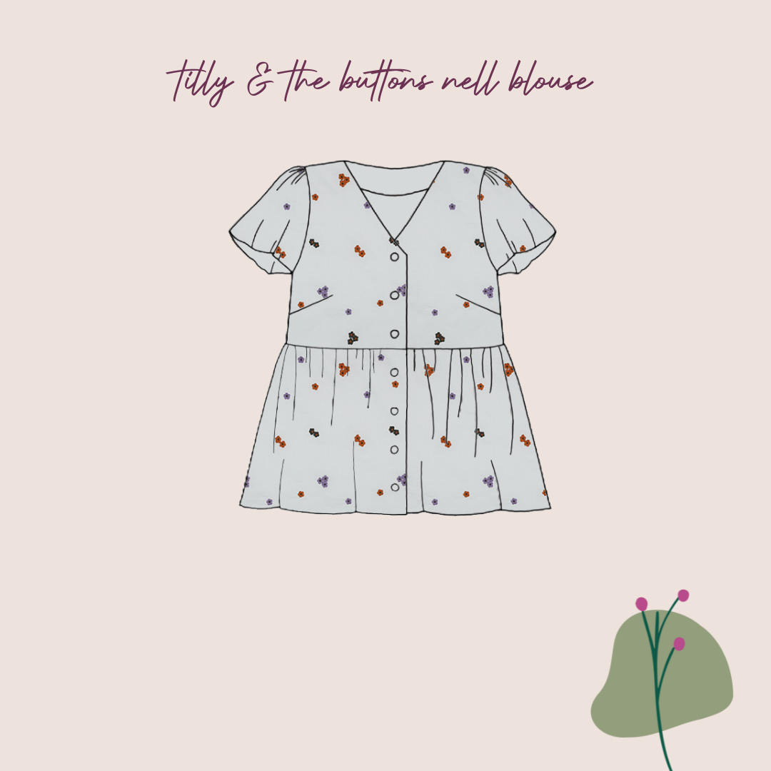 Sewing Kit - TATB Nell Blouse in Embroidered Cotton