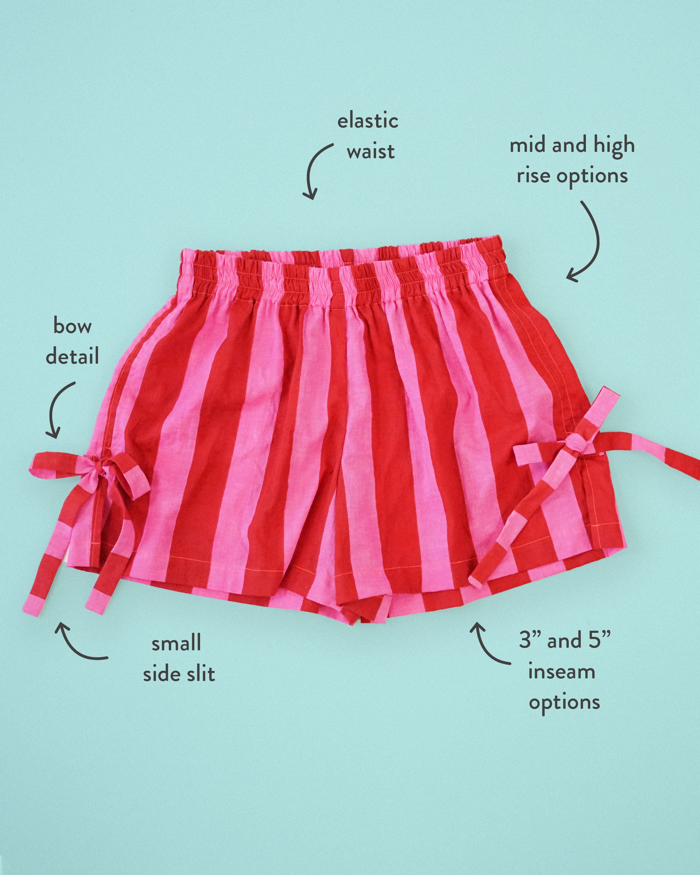 Matchy Matchy Sewing Club - Bow Boxer Shorts Sewing Pattern