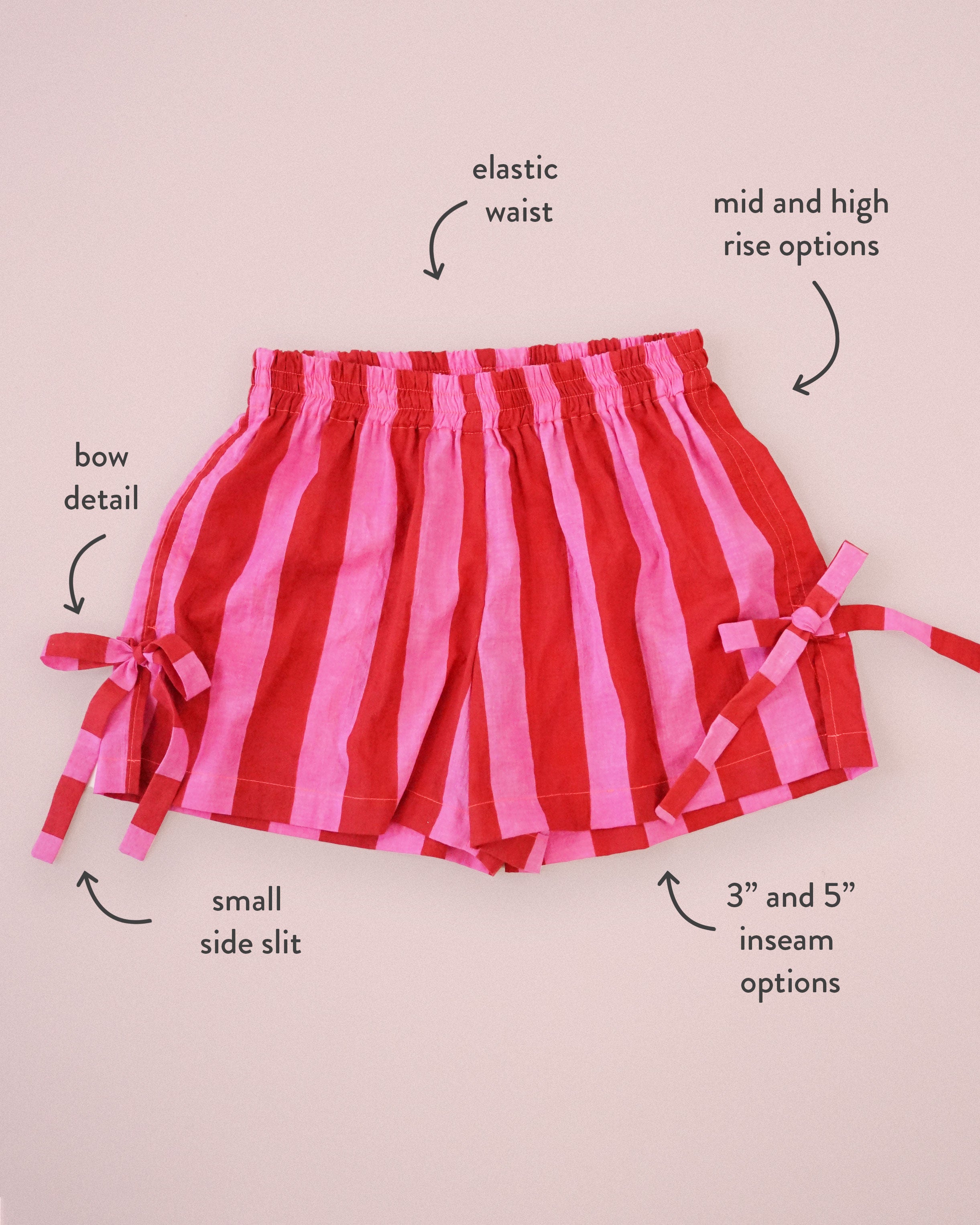 Matchy Matchy Sewing Club - Bow Boxer Shorts Sewing Pattern