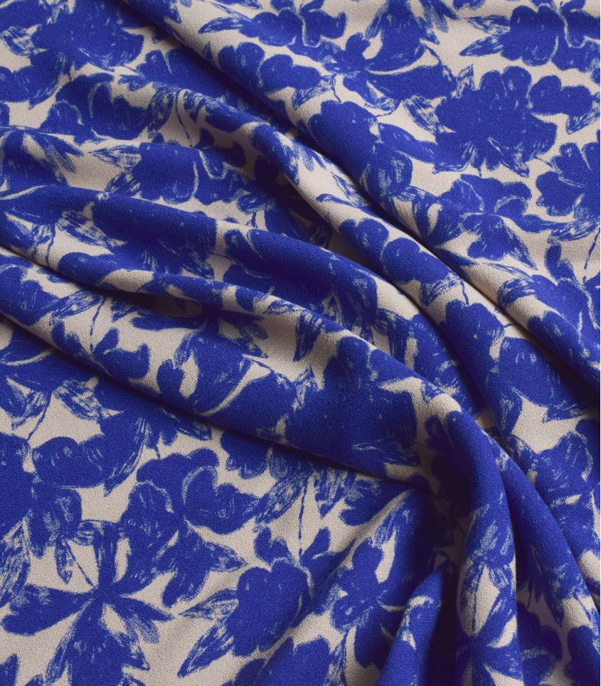 REMNANT 0.34 Metre - Cousette - Twilight Garden Viscose Crepe Fabric