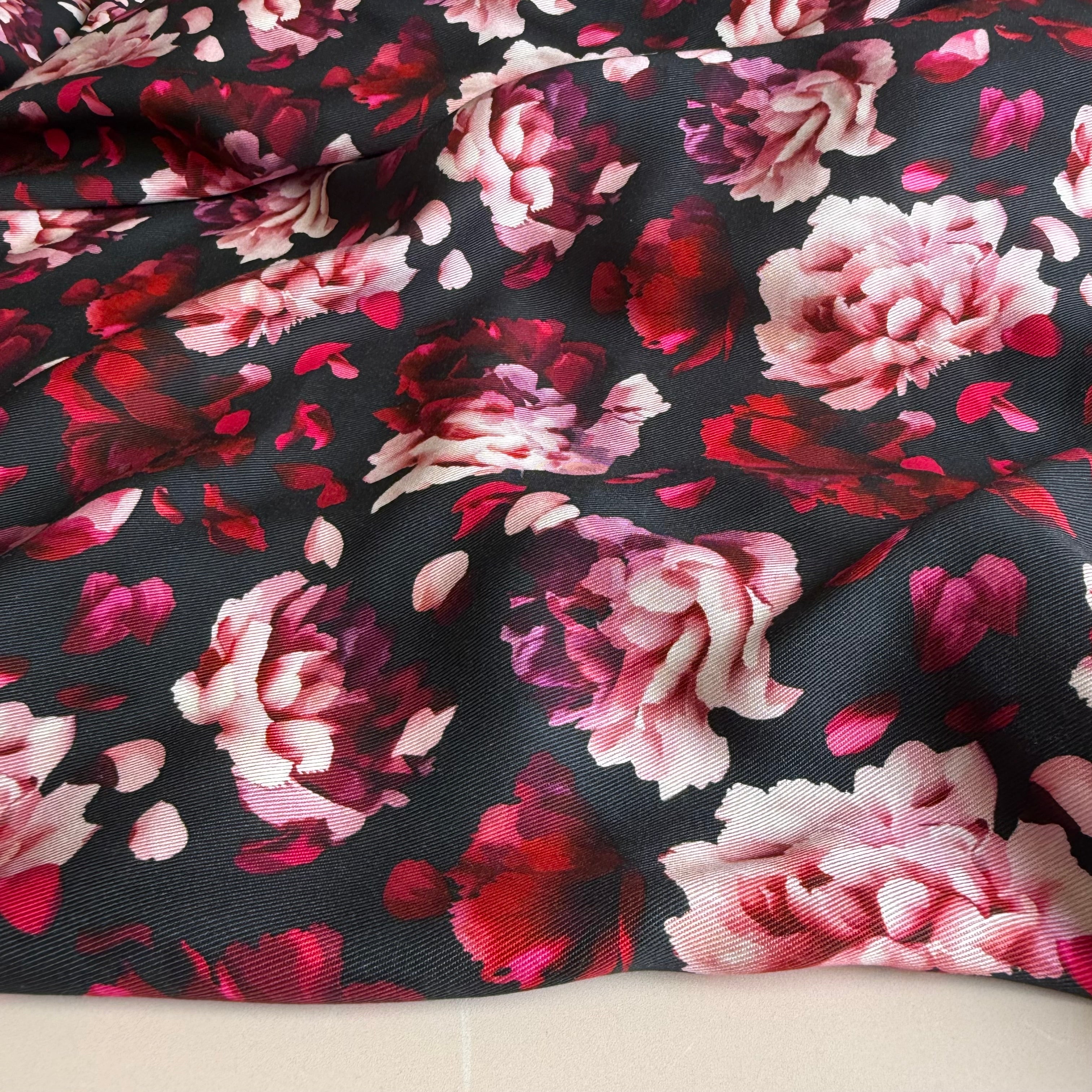 Floaty Flowers Lyocell Twill Fabric