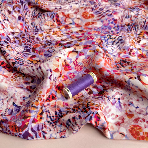 REMNANT 0.85 Metre - Ripples & Pebbles Viscose Fabric