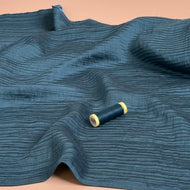 Petrol Textured Double Layer Rayon with TENCEL™ Lyocell Fibres