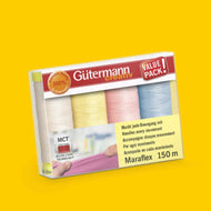 Gutermann Maraflex Thread Pack 4 x 150m in Pastel Colours