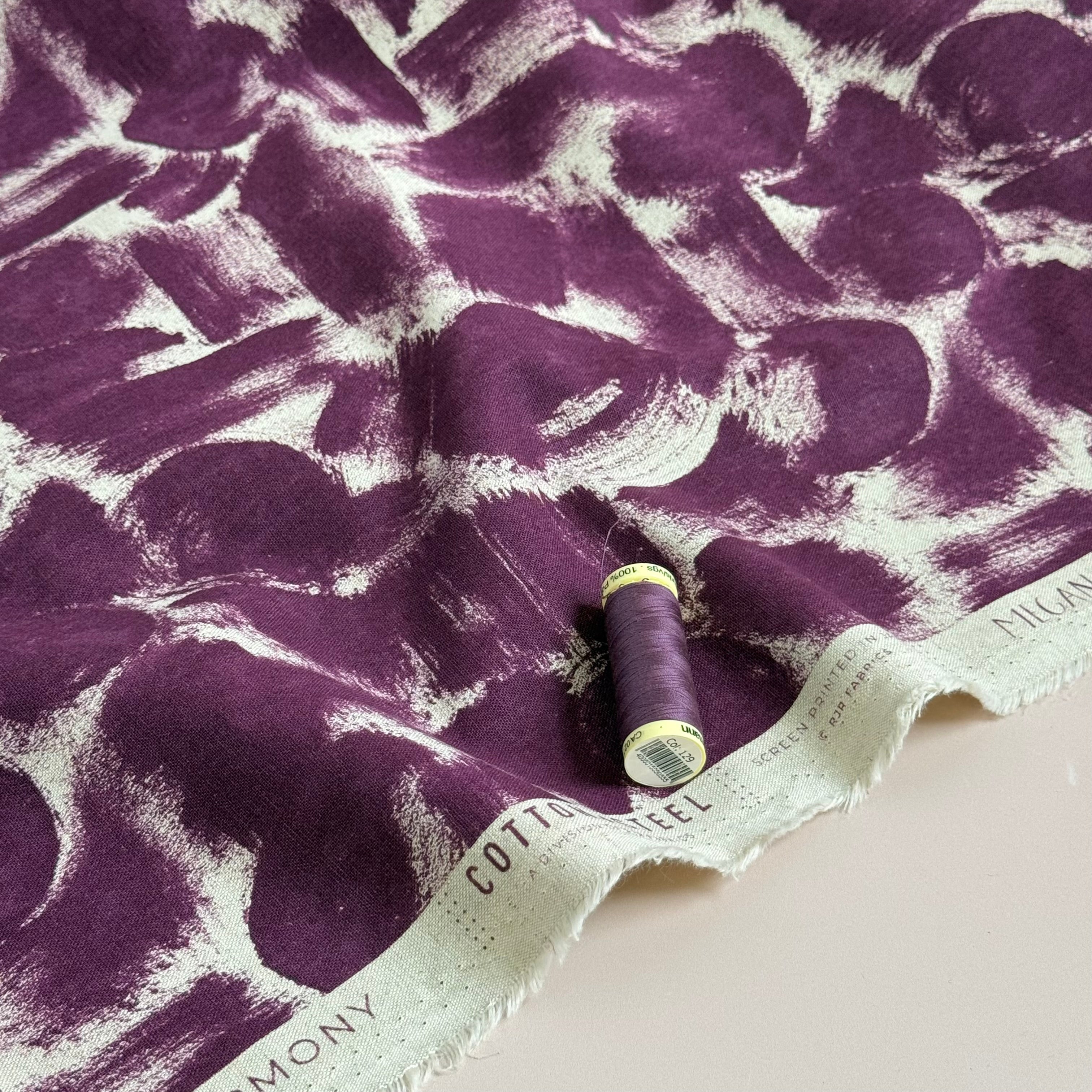 Cotton and Steel - Harmony Crushed Berries Unbleached Cotton Canvas