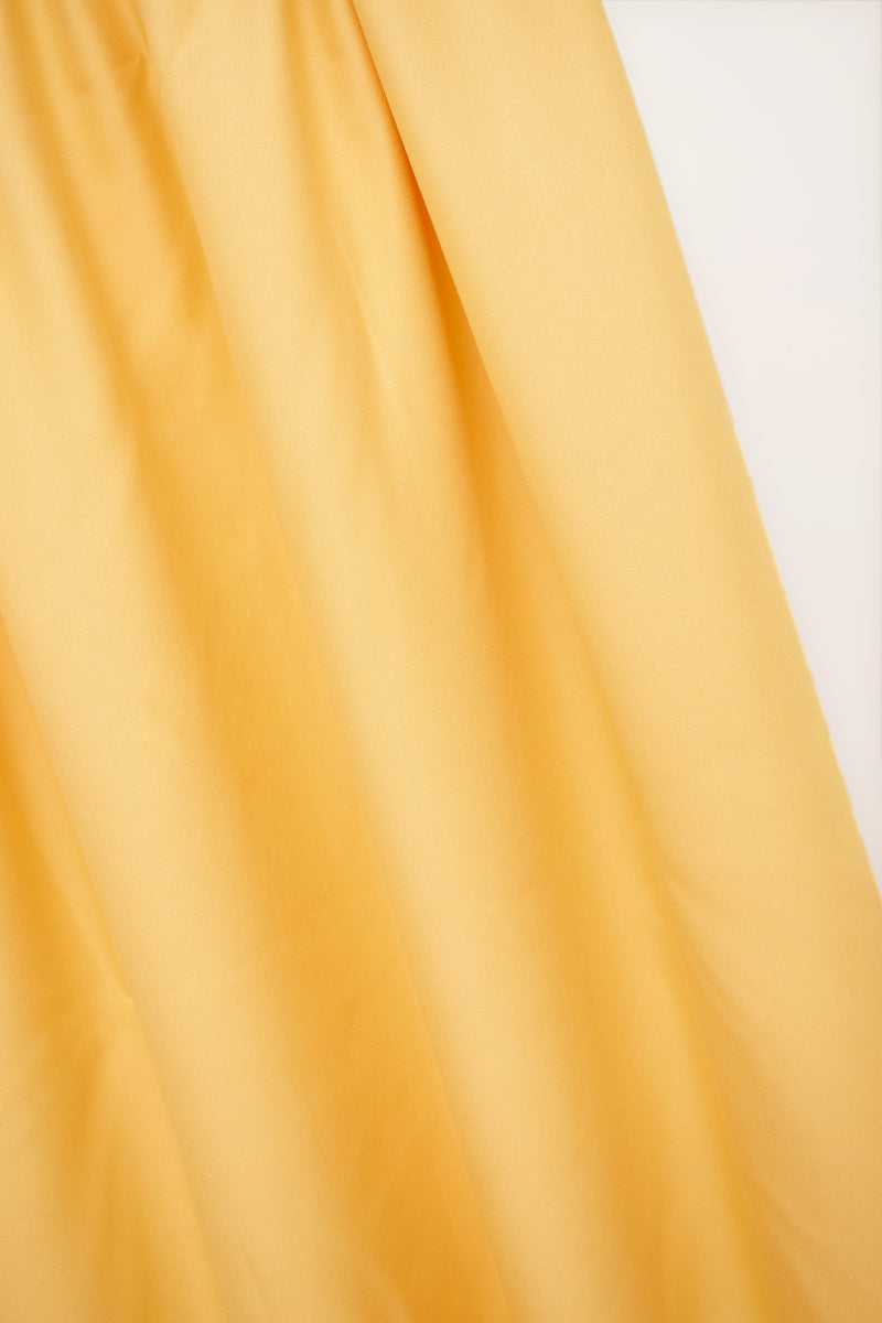 Mind The MAKER - Plain Blonde Yellow ECOVERO™ Viscose Leia Crepe Fabric