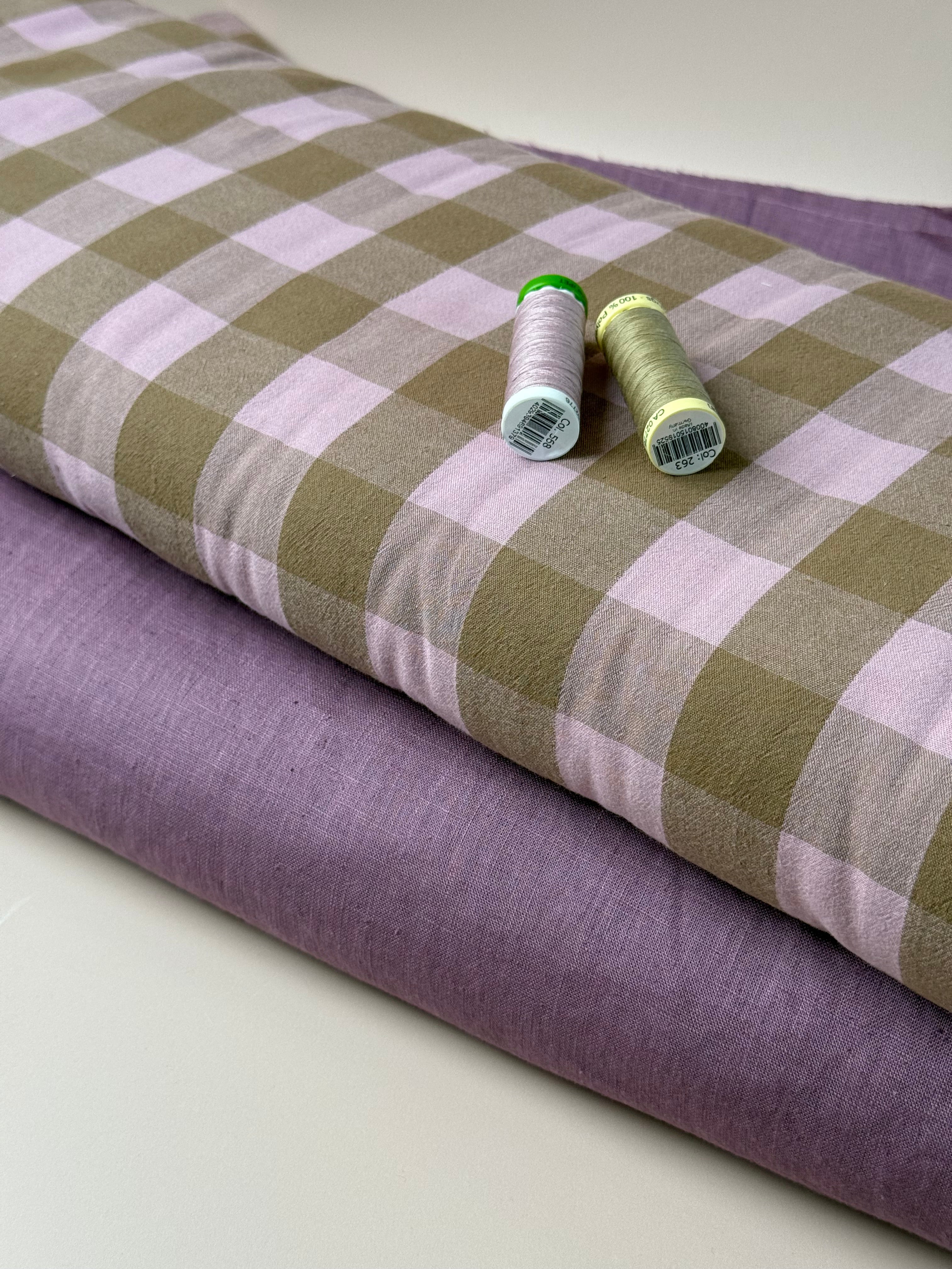 Breeze LIGHT Mauve - Enzyme Washed Linen Fabric