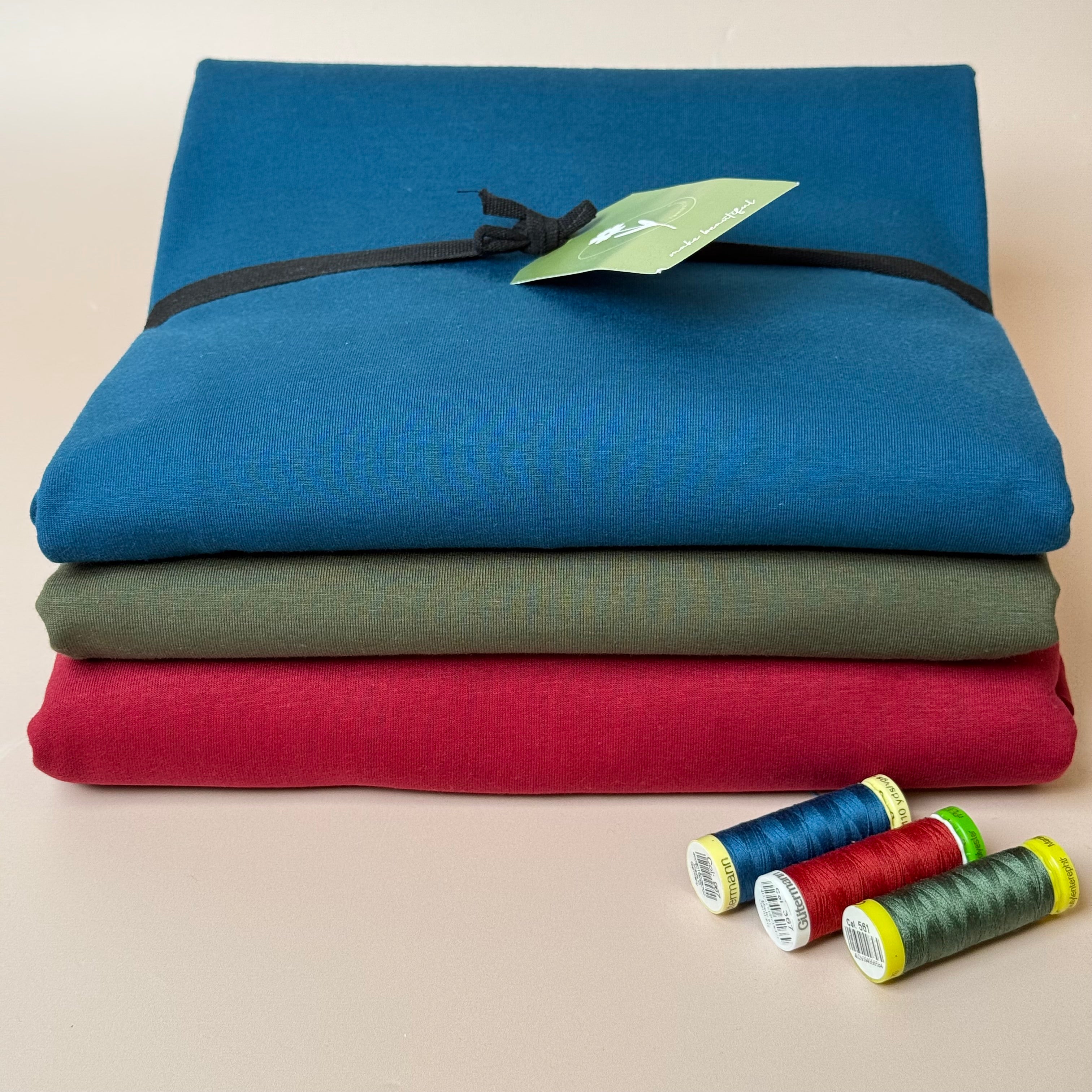 Colour Bundles - Jewel Toned Essential Chic Cotton Jersey & Sweat-shirting Fabrics
