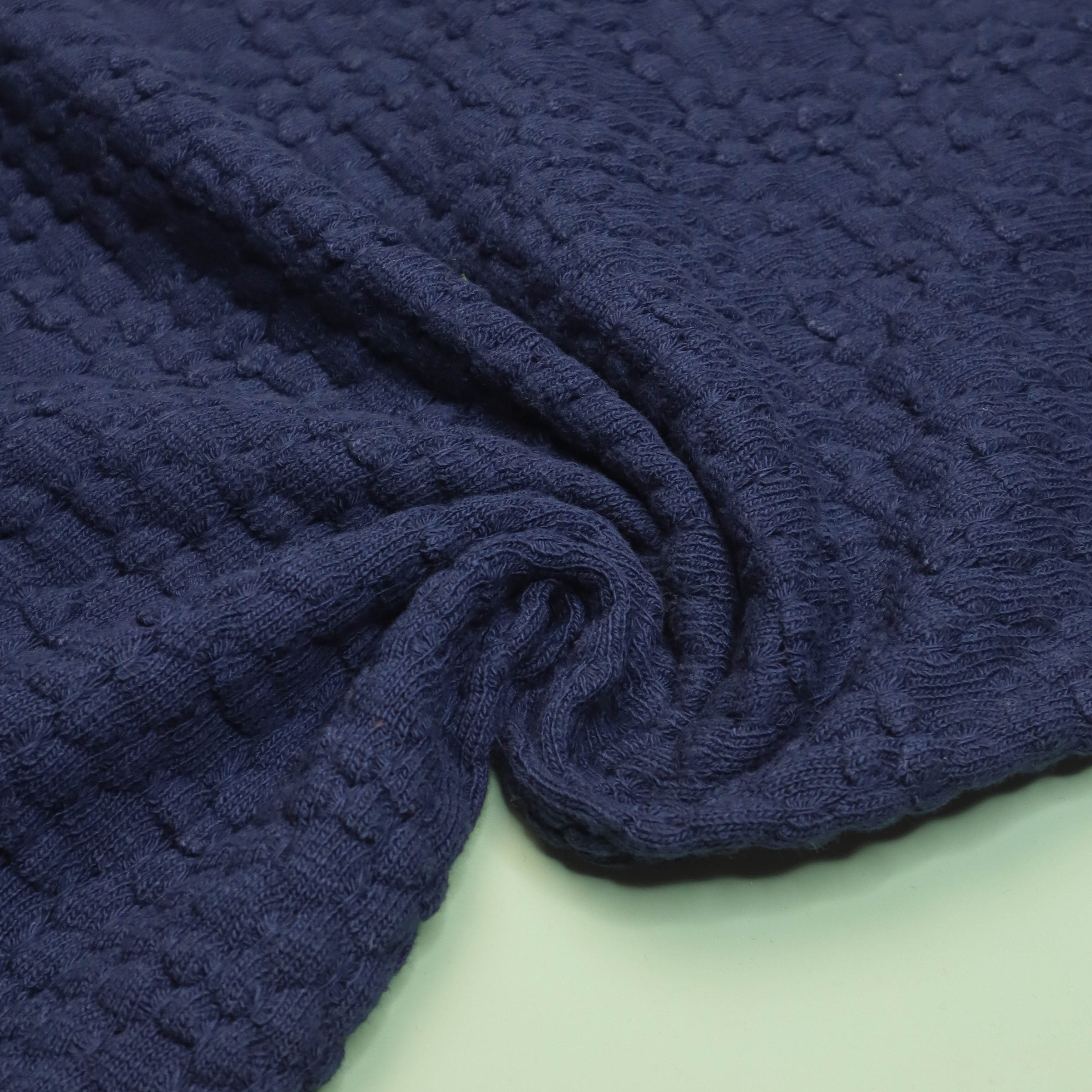 Mind The MAKER - Indigo Night Organic Cotton Knit in Ivory