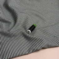Pied De Poule Puppy Tooth Viscose Blend Trouser Fabric