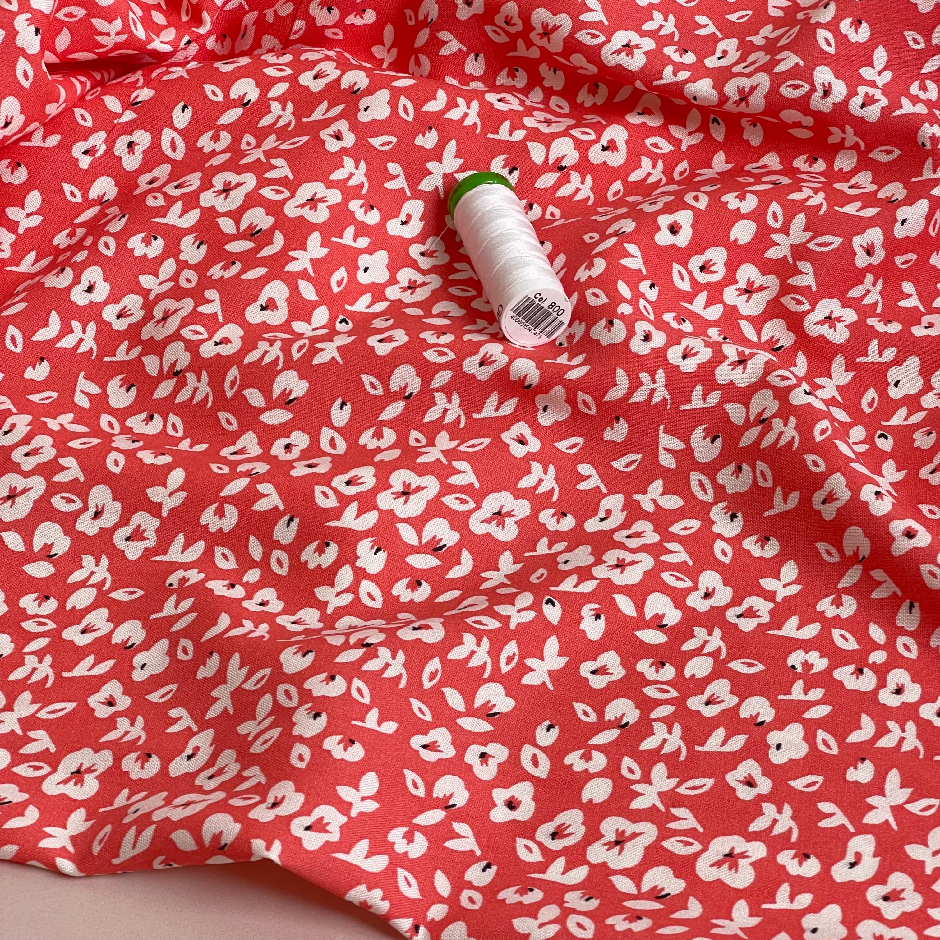 Ex-Designer Deadstock - Ditsy Spring Meadow Viscose Fabric