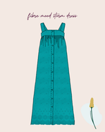 Sewing Kit - STORM Dress in Embroidered Scalloped Cotton Fabric