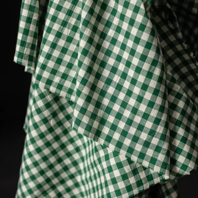 Sewing Kit - Anthea Blouse in Lupine Petals Pure Linen & M&M Ginghams (multiple colours)