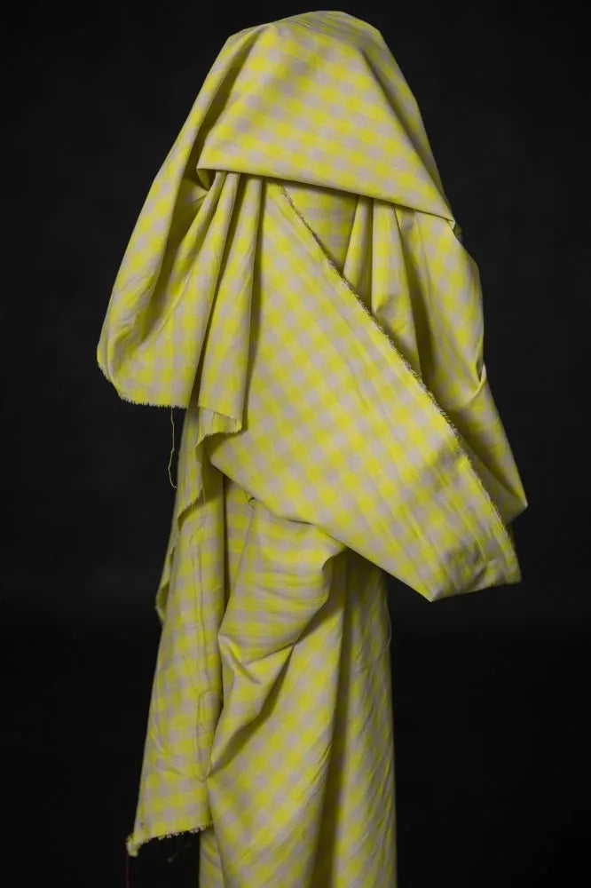 Merchant & Mills - Neon Fizz Organic Cotton Linen Gingham