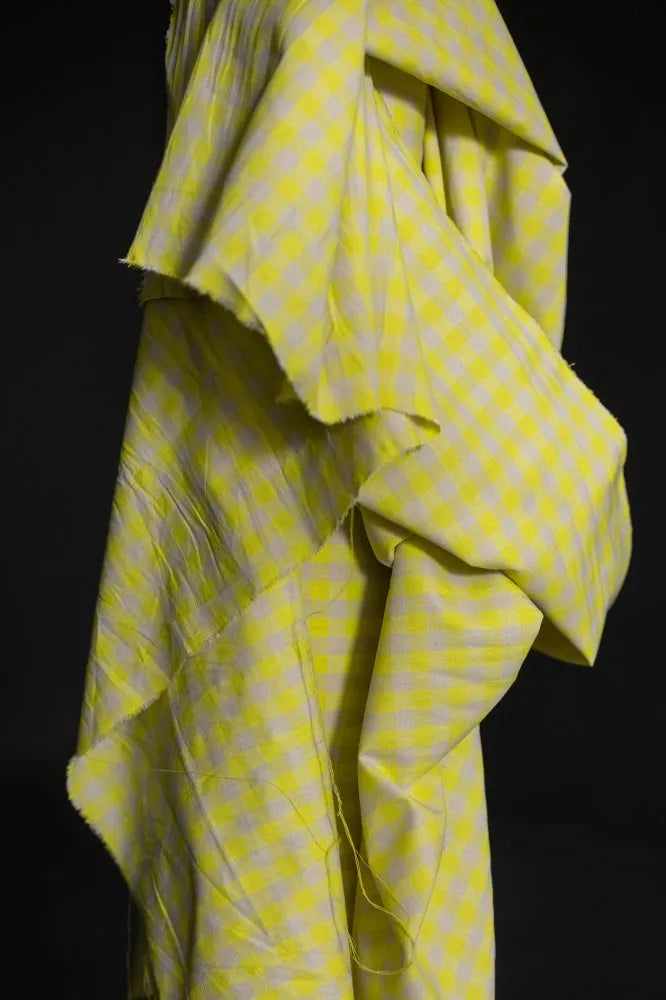 Merchant & Mills - Neon Fizz Organic Cotton Linen Gingham