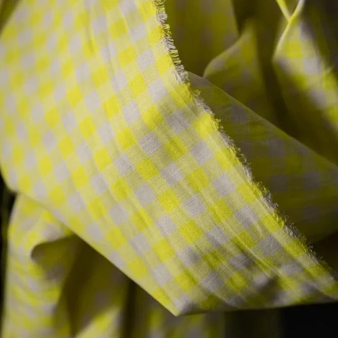 Sewing Kit - Anthea Blouse in Lupine Petals Pure Linen & M&M Ginghams (multiple colours)