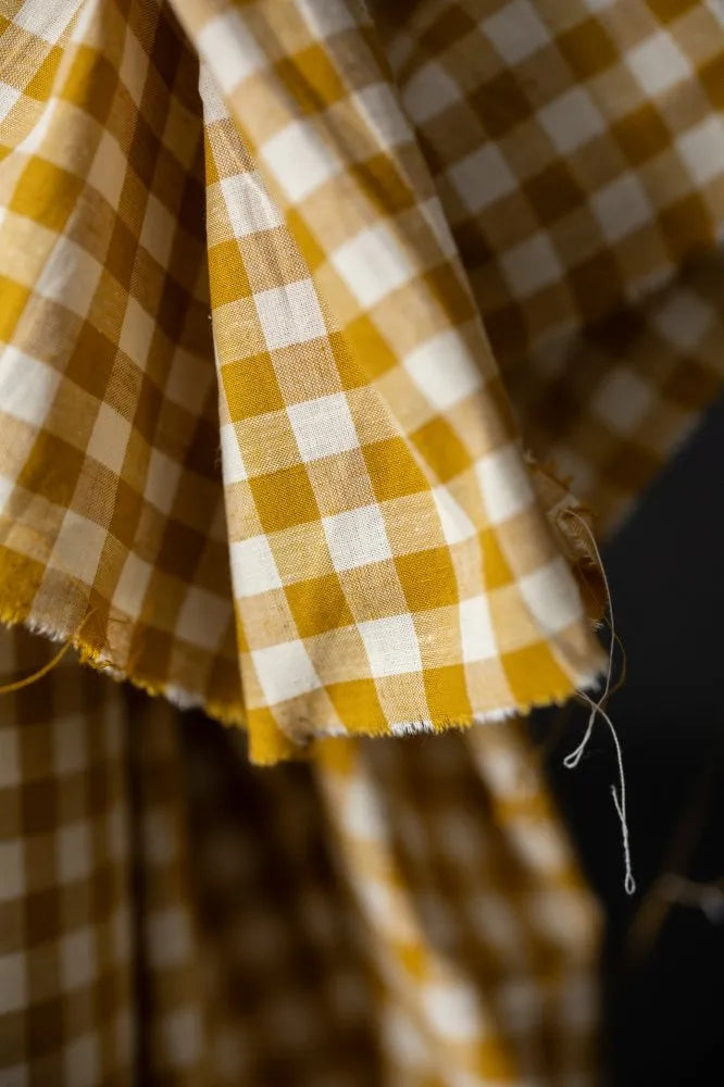 Sewing Kit - Anthea Blouse in Lupine Petals Pure Linen & M&M Ginghams (multiple colours)