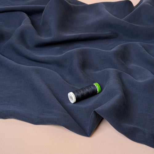 Lush in Navy TENCEL™ Lyocell Sandwashed Twill
