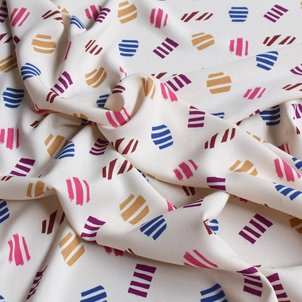 Cousette - Confetti Cream Viscose Fabric