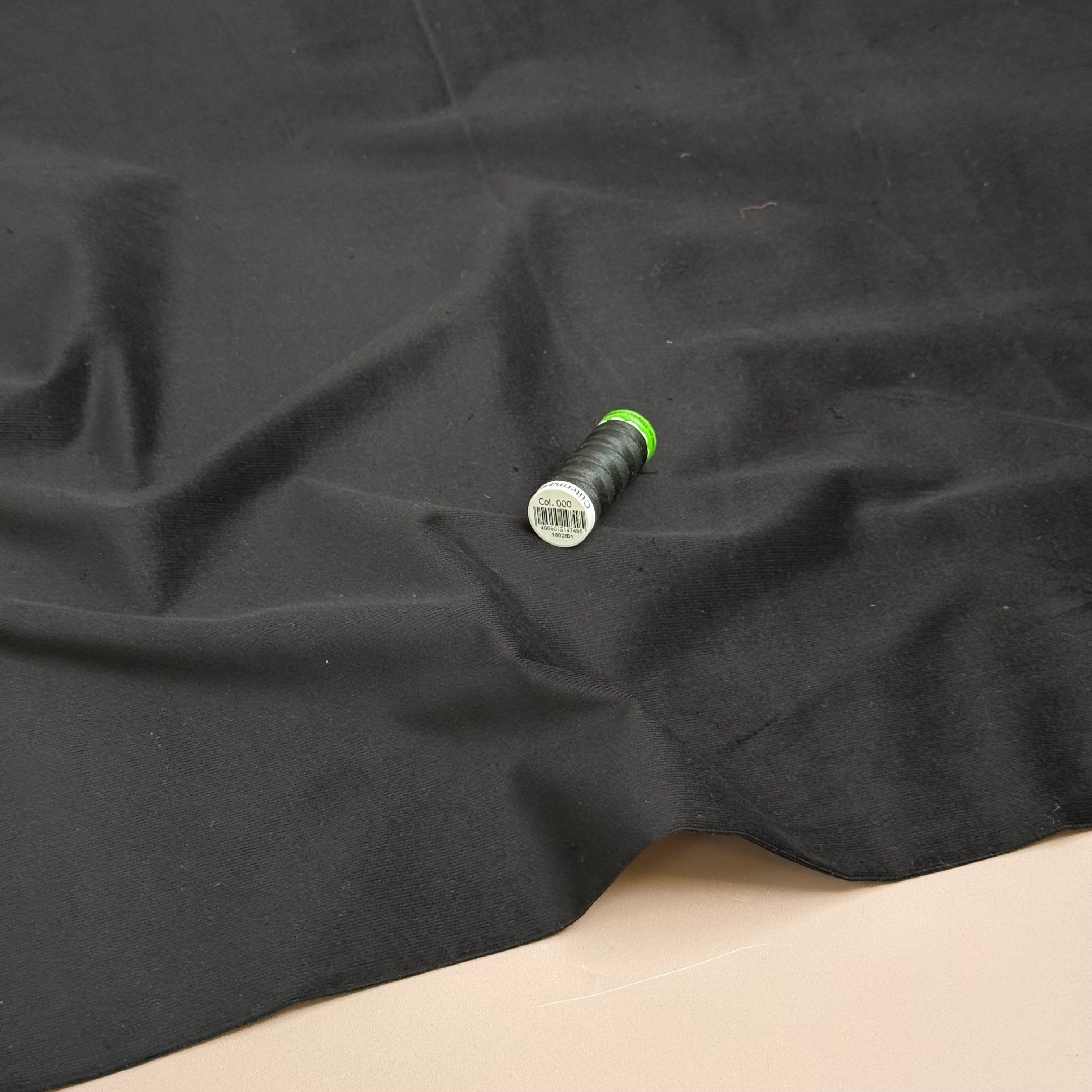 28 Wale Cotton Needlecord in Navy with Stretch