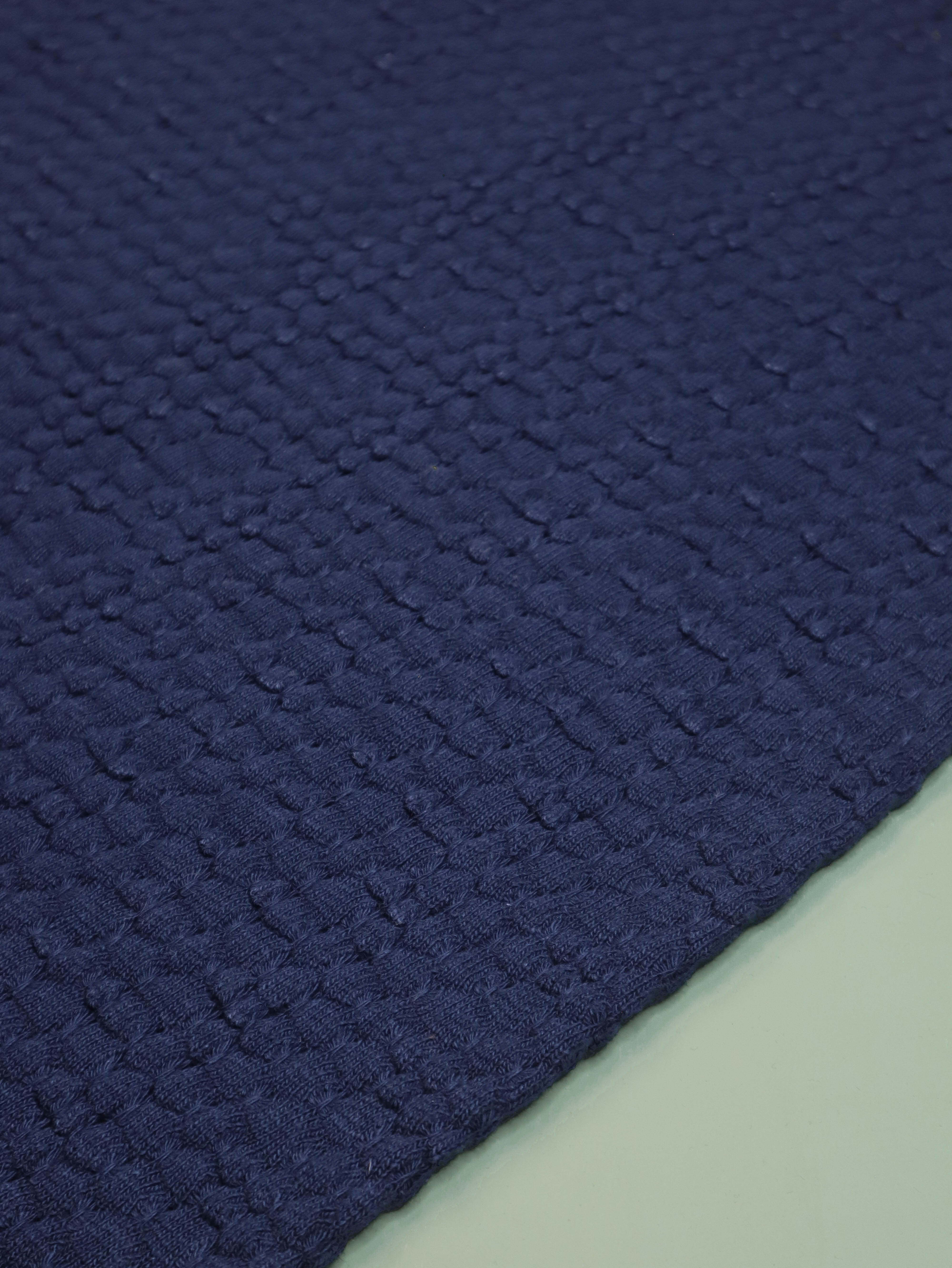 Mind The MAKER - Indigo Night Organic Cotton Knit in Ivory