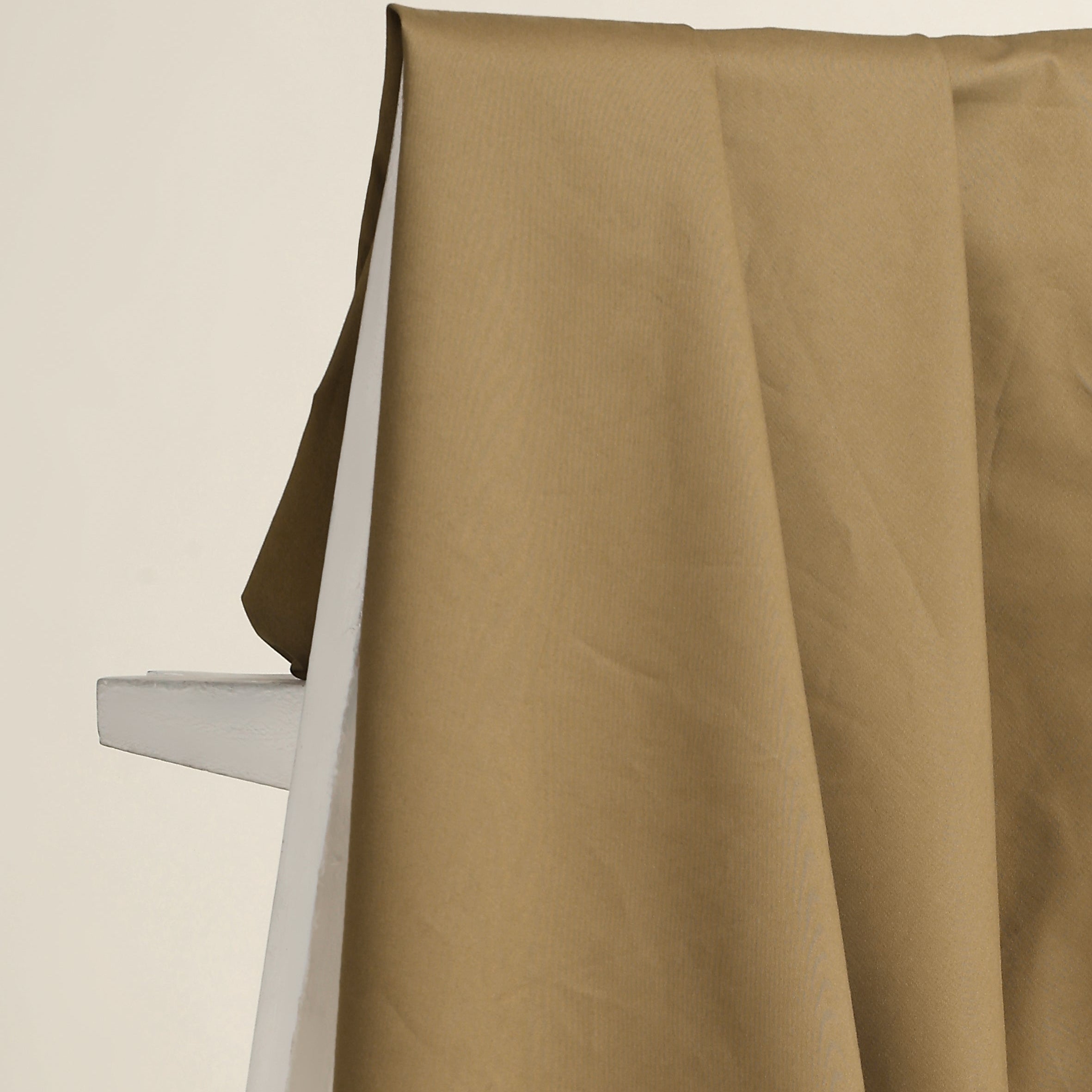 Atelier Brunette - Stretch Cotton Gabardine Chino Fabric in Iced Mocha
