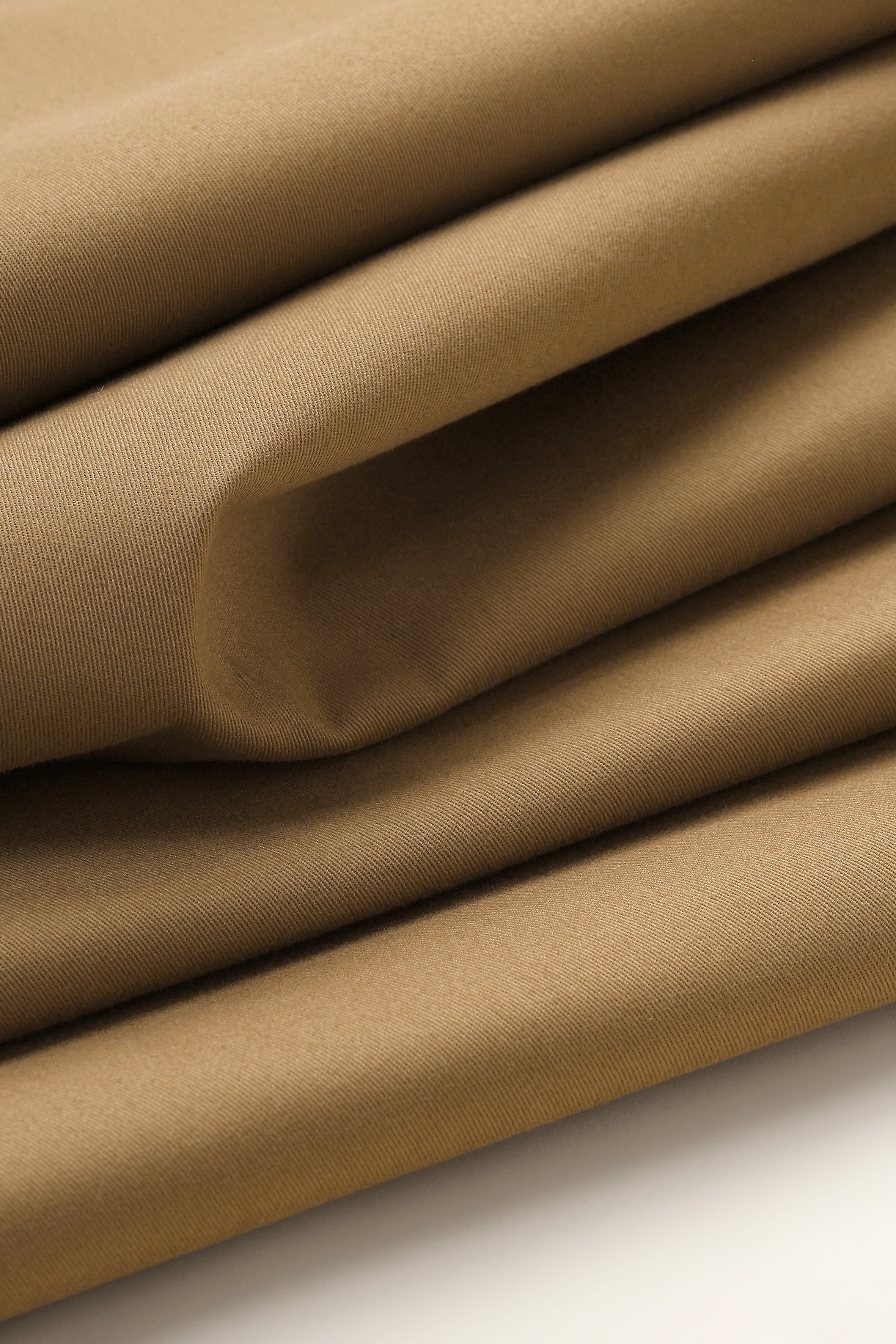 Atelier Brunette - Stretch Cotton Gabardine Chino Fabric in Iced Mocha