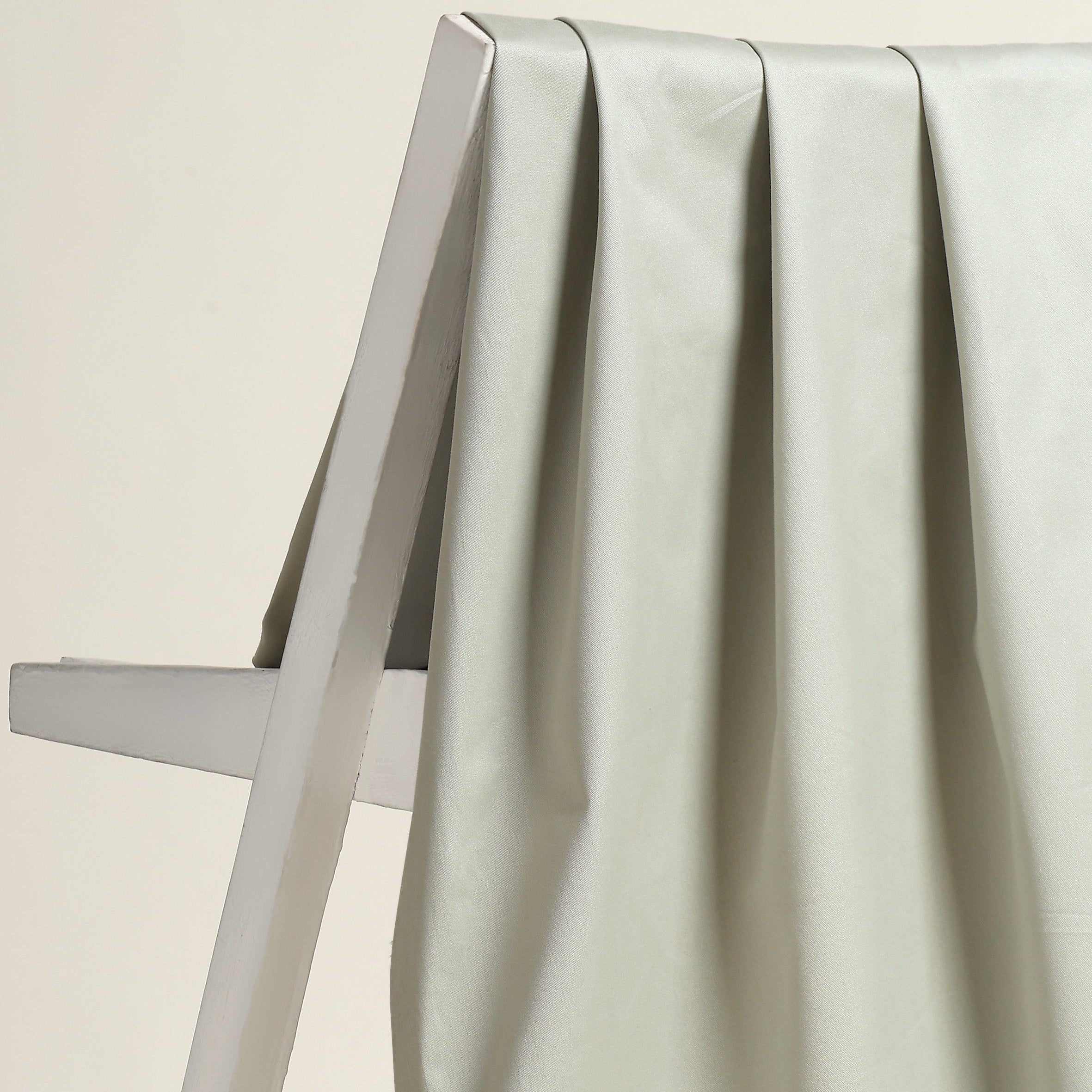 Atelier Brunette - Stretch Cotton Gabardine Chino Fabric in Mineral Green