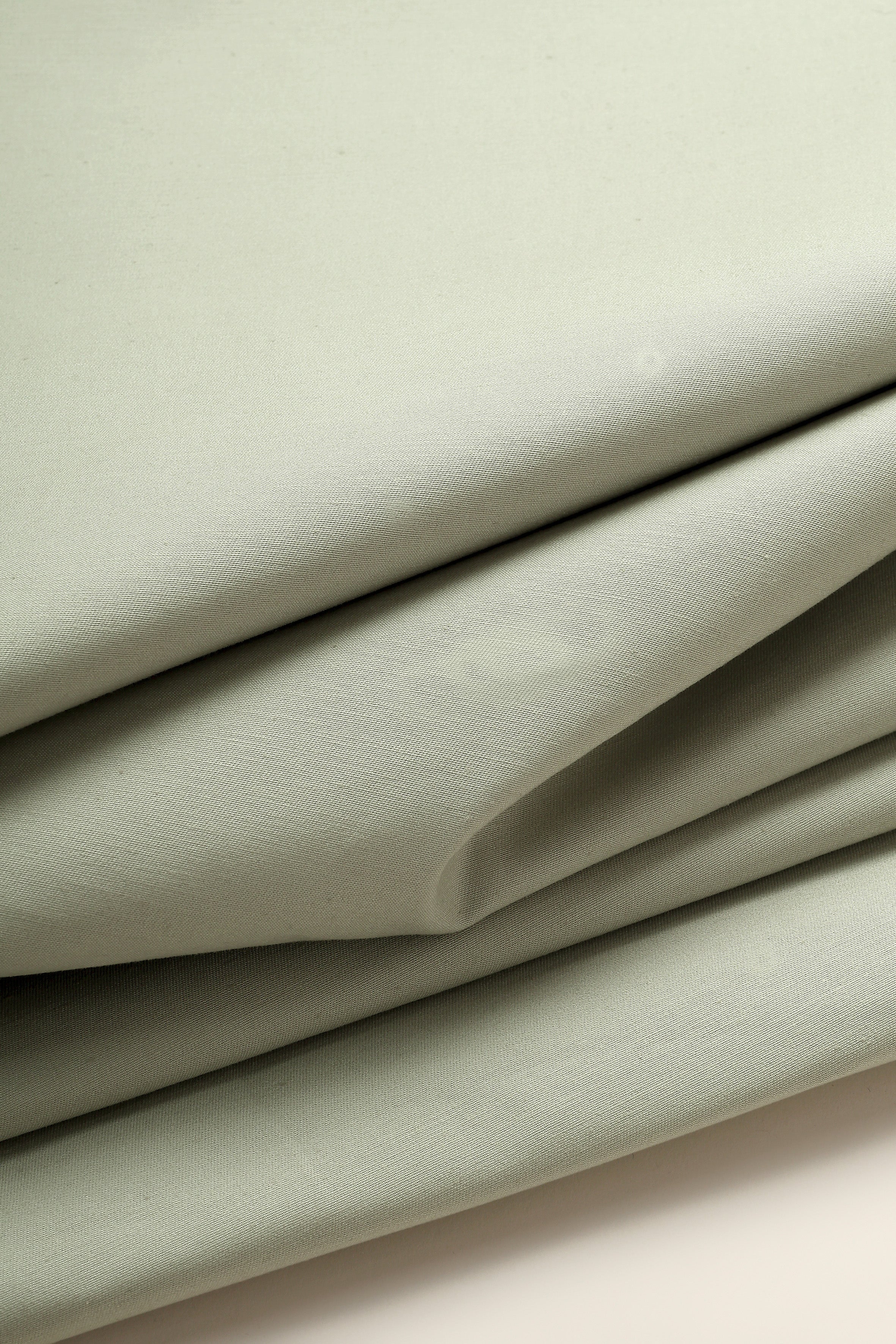 Atelier Brunette - Stretch Cotton Gabardine Chino Fabric in Mineral Green