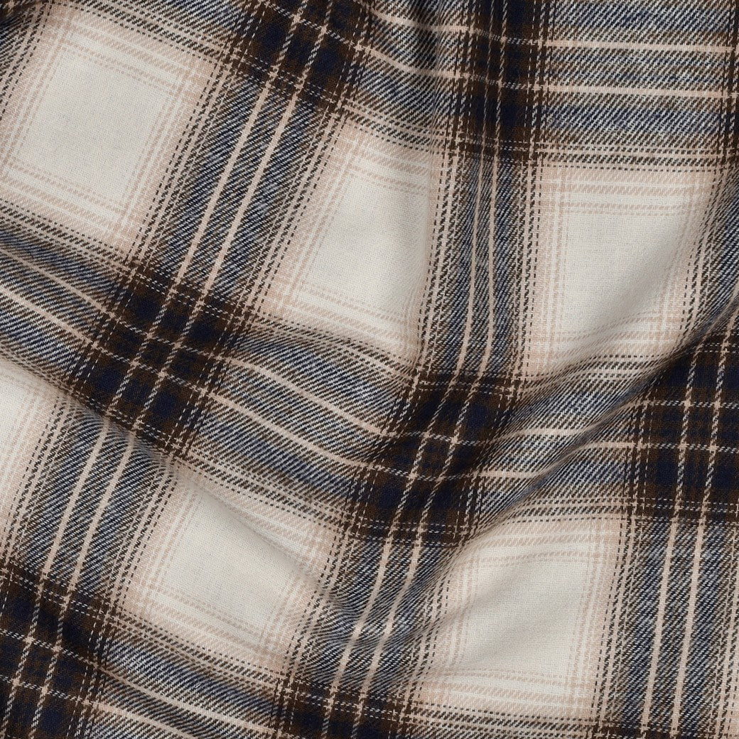 Limited Edition - Luxury Pyjama Kit with Plaid Beige Flannel and Jersey