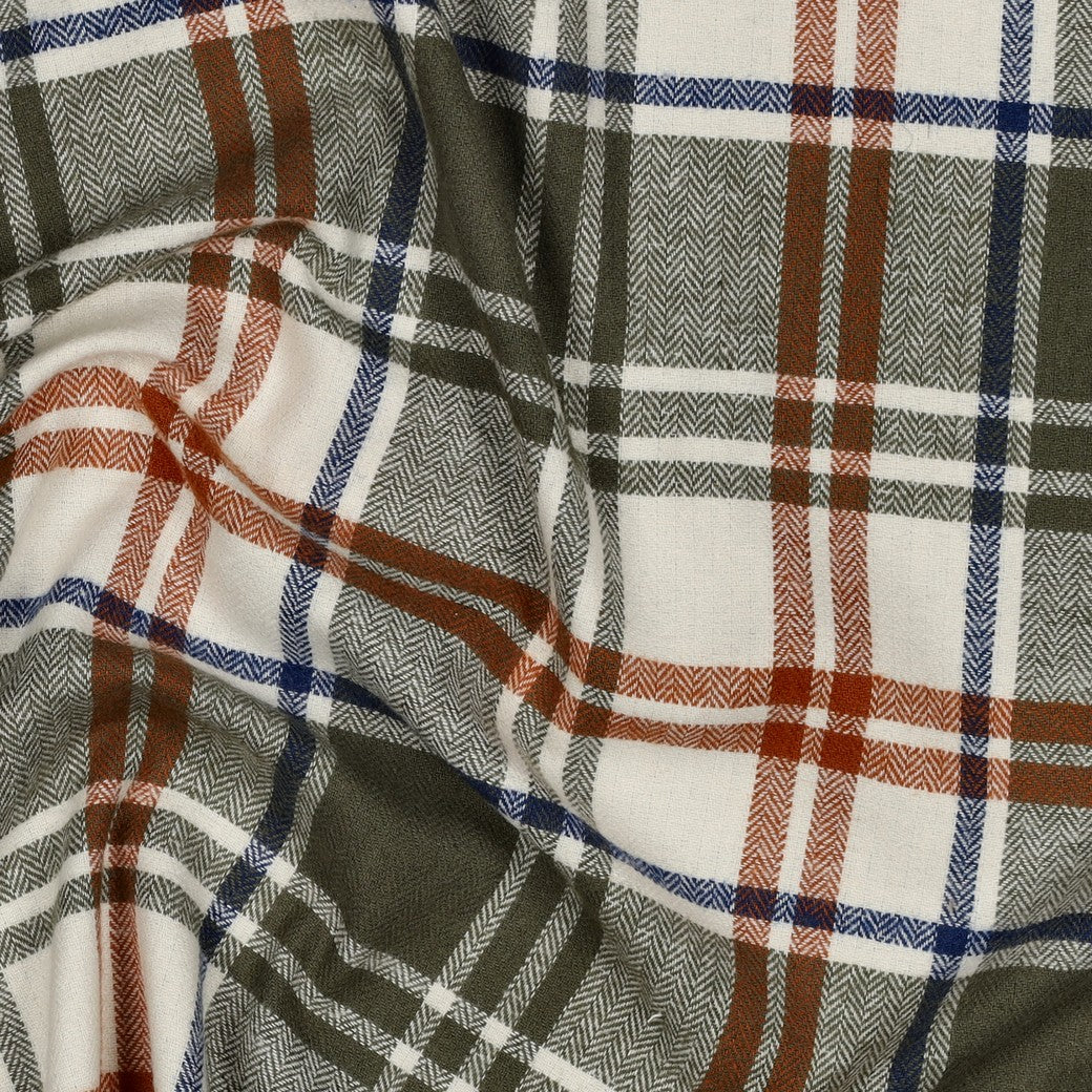 Limited Edition - Luxury Pyjama Kit with Check Olive & Rust Flannel and Jersey