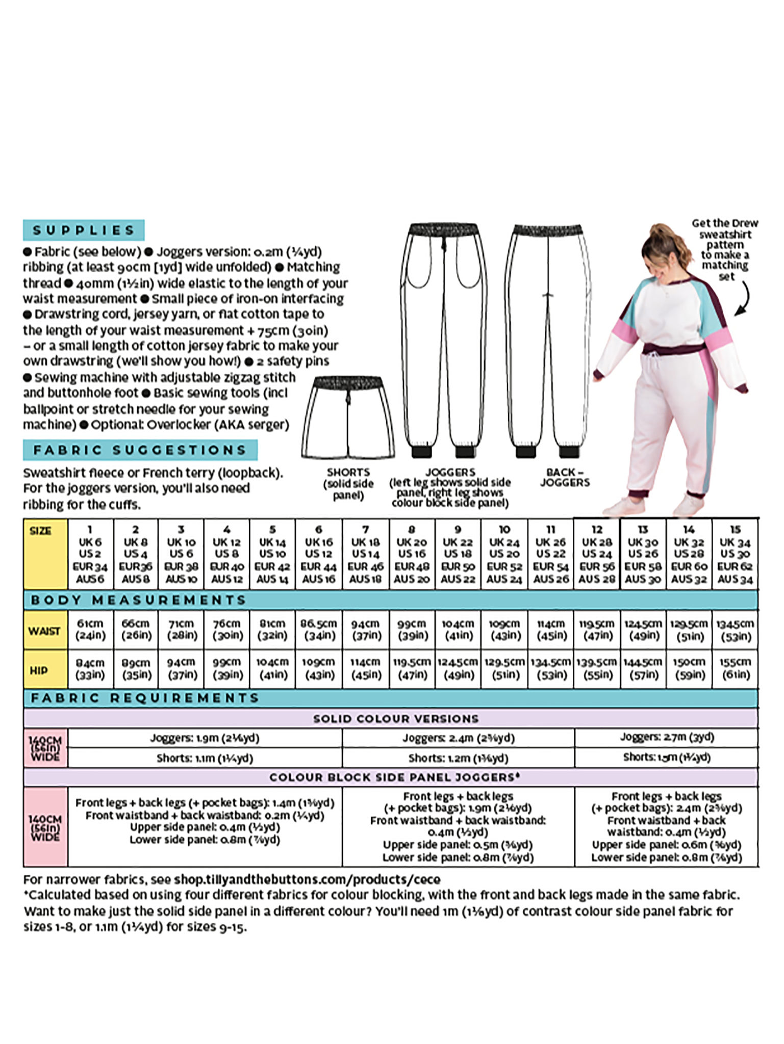 Tilly and the Buttons - Cece Joggers Sewing Pattern (6-34)