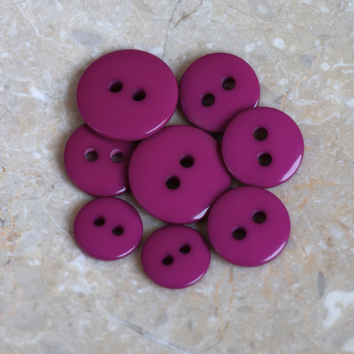 Atelier Brunette - Classic Shine Buttons - Dahlia 12mm